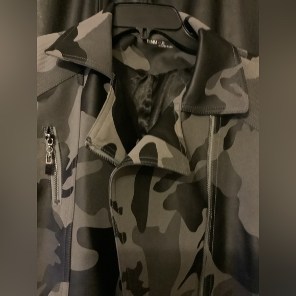 Denim 4Us Camouflage Moto Jacket NEW - Picture 4 of 11